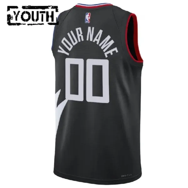 LA Clippers Jordan Personoitava Lasten Pelipaita Statement Edition Swingman Musta