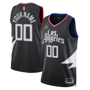 LA Clippers Jordan Personoitava Miesten Pelipaita Statement Edition Swingman Musta