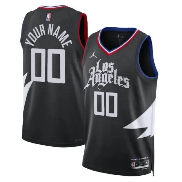 LA Clippers Jordan Personoitava Miesten Pelipaita Statement Edition Swingman Musta LA Clippers Jordan Personoitava Miesten Pelipaita Statement Edition Swingman Musta