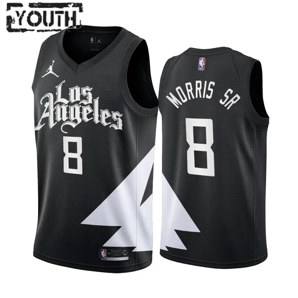 LA Clippers Marcus Morris SR 8 Jordan Lasten Pelipaita Statement Edition Swingman Musta LA Clippers Marcus Morris SR 8 Jordan Lasten Pelipaita Statement Edition Swingman Musta