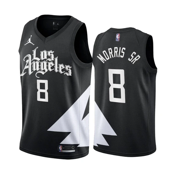 LA Clippers Marcus Morris SR 8 Jordan Miesten Pelipaita Statement Edition Swingman Musta LA Clippers Marcus Morris SR 8 Jordan Miesten Pelipaita Statement Edition Swingman Musta
