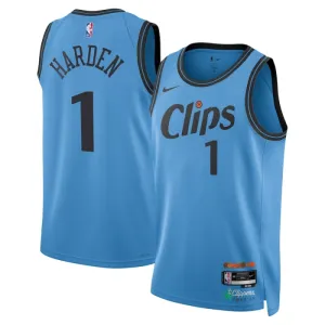 Nike LA Clippers James Harden Miesten Pelipaita City Edition 2024-25 Swingman Sininen