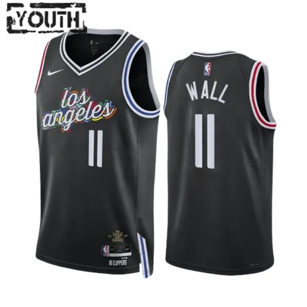 Nike LA Clippers John Wall 11 Lasten Pelipaita City Edition 2022-23 Swingman Musta Nike LA Clippers John Wall 11 Lasten Pelipaita City Edition 2022-23 Swingman Musta