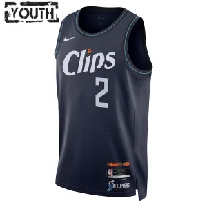 Nike LA Clippers Kawhi Leonard Lasten Pelipaita City Edition 2023-24 Swingman Laivasto