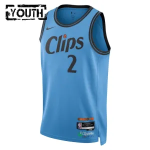 Nike LA Clippers Kawhi Leonard Lasten Pelipaita City Edition 2024-25 Swingman Sininen