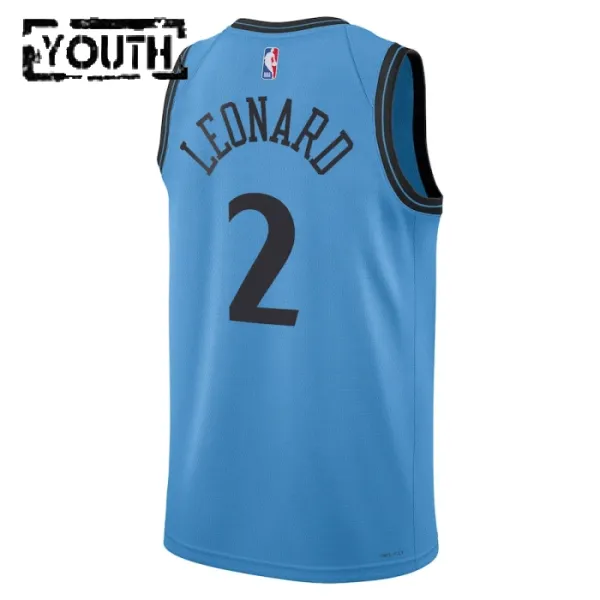 Nike LA Clippers Kawhi Leonard Lasten Pelipaita City Edition 2024-25 Swingman Sininen