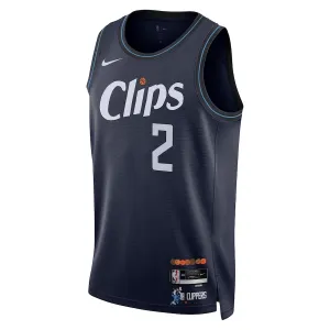 Nike LA Clippers Kawhi Leonard Miesten Pelipaita City Edition 2023-24 Swingman Laivasto