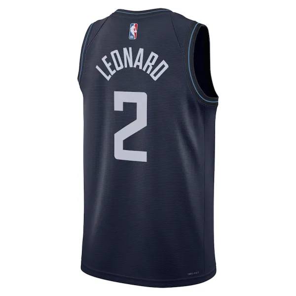 Nike LA Clippers Kawhi Leonard Miesten Pelipaita City Edition 2023-24 Swingman Laivasto