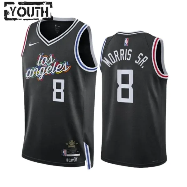 Nike LA Clippers Marcus Morris SR 8 Lasten Pelipaita City Edition 2022-23 Swingman Musta Nike LA Clippers Marcus Morris SR 8 Lasten Pelipaita City Edition 2022-23 Swingman Musta