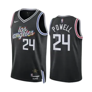 Nike LA Clippers Norman Powell 24 Miesten Pelipaita City Edition 2022-23 Swingman Musta