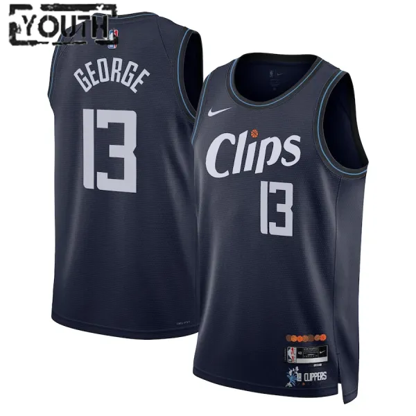 Nike LA Clippers Paul George Lasten Pelipaita City Edition 2023-24 Swingman Laivasto Nike LA Clippers Paul George Lasten Pelipaita City Edition 2023-24 Swingman Laivasto