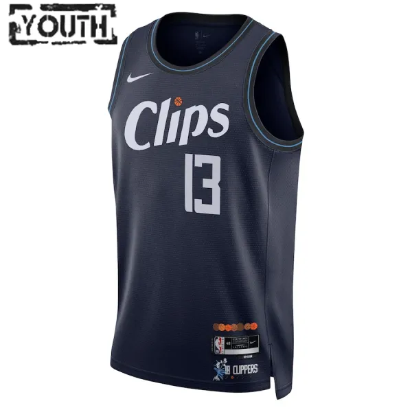 Nike LA Clippers Paul George Lasten Pelipaita City Edition 2023-24 Swingman Laivasto