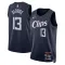 Nike LA Clippers Paul George Miesten Pelipaita City Edition 2023-24 Swingman Laivasto