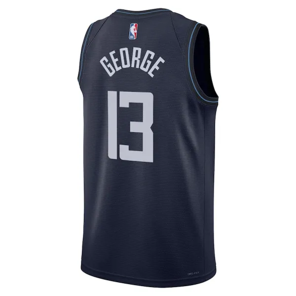 Nike LA Clippers Paul George Miesten Pelipaita City Edition 2023-24 Swingman Laivasto