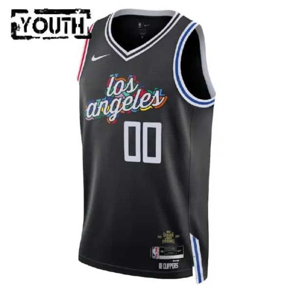 Nike LA Clippers Personoitava Lasten Pelipaita City Edition 2022-23 Swingman Musta