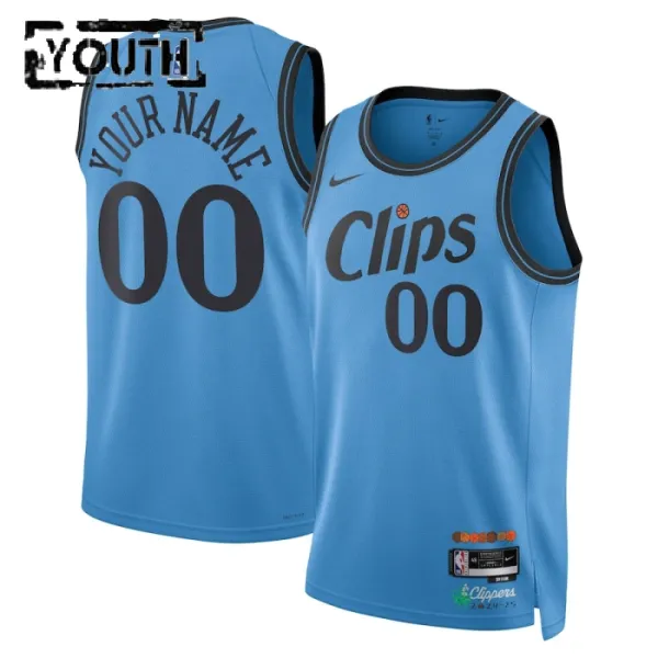 Nike LA Clippers Personoitava Lasten Pelipaita City Edition 2024-25 Swingman Sininen Nike LA Clippers Personoitava Lasten Pelipaita City Edition 2024-25 Swingman Sininen