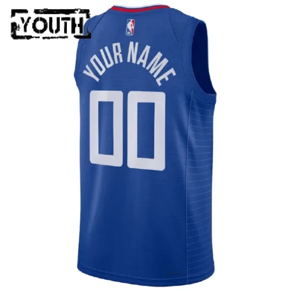 Nike LA Clippers Personoitava Lasten Pelipaita Icon Edition Swingman Sininen