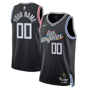 Nike LA Clippers Personoitava Miesten Pelipaita City Edition 2022-23 Swingman Musta