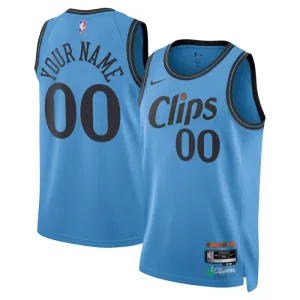 Nike LA Clippers Personoitava Miesten Pelipaita City Edition 2024-25 Swingman Sininen