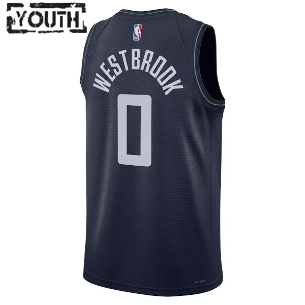 Nike LA Clippers Russell Westbrook Lasten Pelipaita City Edition 2023-24 Swingman Laivasto
