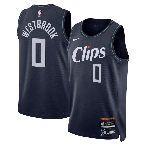 Nike LA Clippers Russell Westbrook Miesten Pelipaita City Edition 2023-24 Swingman Laivasto Nike LA Clippers Russell Westbrook Miesten Pelipaita City Edition 2023-24 Swingman Laivasto