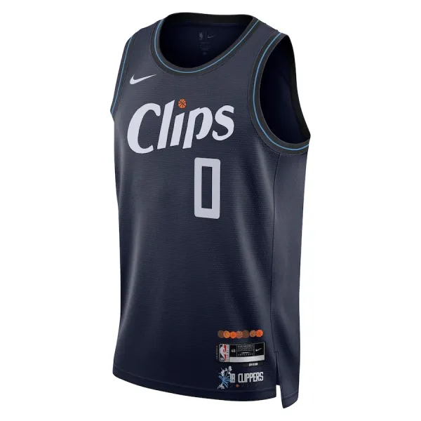 Nike LA Clippers Russell Westbrook Miesten Pelipaita City Edition 2023-24 Swingman Laivasto