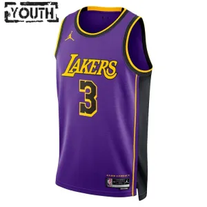 Los Angeles Lakers Jordan Anthony Davis 3 Lasten Pelipaita Statement Edition Swingman Violetti