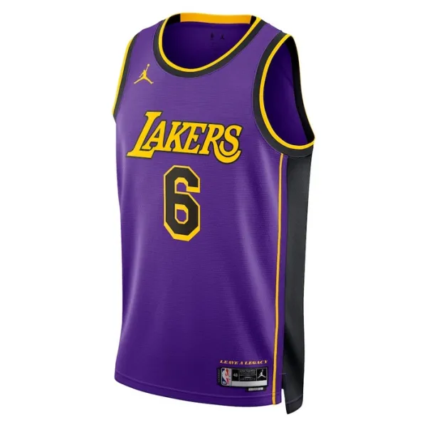 Los Angeles Lakers Jordan Lebron James 6 Miesten Pelipaita Statement Edition Swingman Violetti