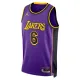 Los Angeles Lakers Jordan Lebron James 6 Miesten Pelipaita Statement Edition Swingman Violetti