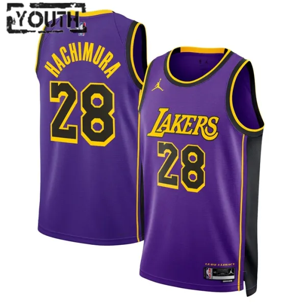 Los Angeles Lakers Jordan Rui Hachimura 28 Lasten Pelipaita Statement Edition Swingman Violetti Los Angeles Lakers Jordan Rui Hachimura 28 Lasten Pelipaita Statement Edition Swingman Violetti