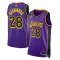 Los Angeles Lakers Jordan Rui Hachimura 28 Miesten Pelipaita Statement Edition Swingman Violetti
