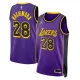 Los Angeles Lakers Jordan Rui Hachimura 28 Miesten Pelipaita Statement Edition Swingman Violetti Los Angeles Lakers Jordan Rui Hachimura 28 Miesten Pelipaita Statement Edition Swingman Violetti