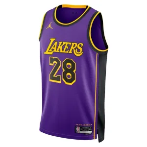 Los Angeles Lakers Jordan Rui Hachimura 28 Miesten Pelipaita Statement Edition Swingman Violetti
