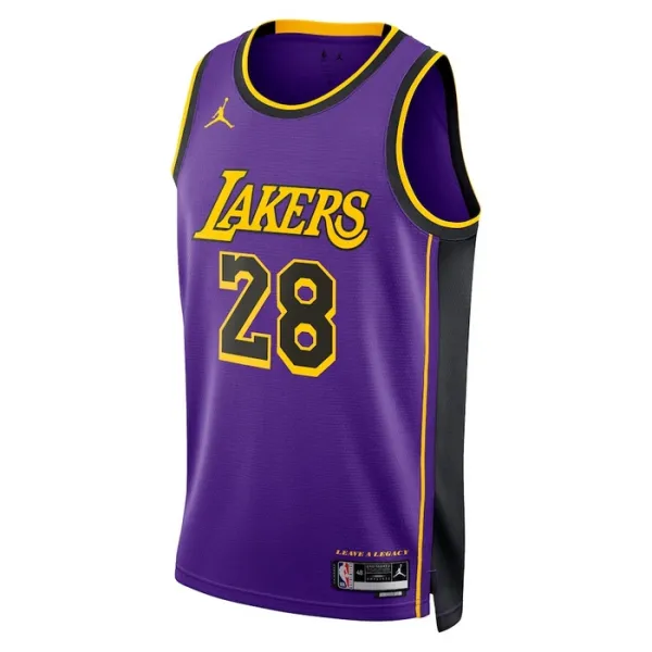 Los Angeles Lakers Jordan Rui Hachimura 28 Miesten Pelipaita Statement Edition Swingman Violetti