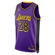 Los Angeles Lakers Jordan Rui Hachimura 28 Miesten Pelipaita Statement Edition Swingman Violetti