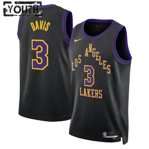Nike Los Angeles Lakers Anthony Davis Lasten Pelipaita City Edition 2023-24 Swingman Musta