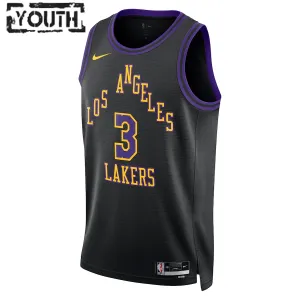 Nike Los Angeles Lakers Anthony Davis Lasten Pelipaita City Edition 2023-24 Swingman Musta