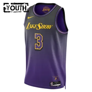 Nike Los Angeles Lakers Anthony Davis Lasten Pelipaita City Edition 2024-25 Swingman Violetti