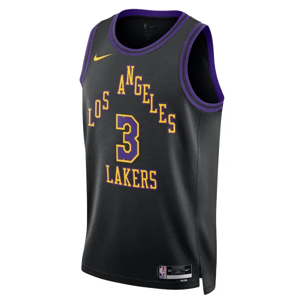 Nike Los Angeles Lakers Anthony Davis Miesten Pelipaita City Edition 2023-24 Swingman Musta