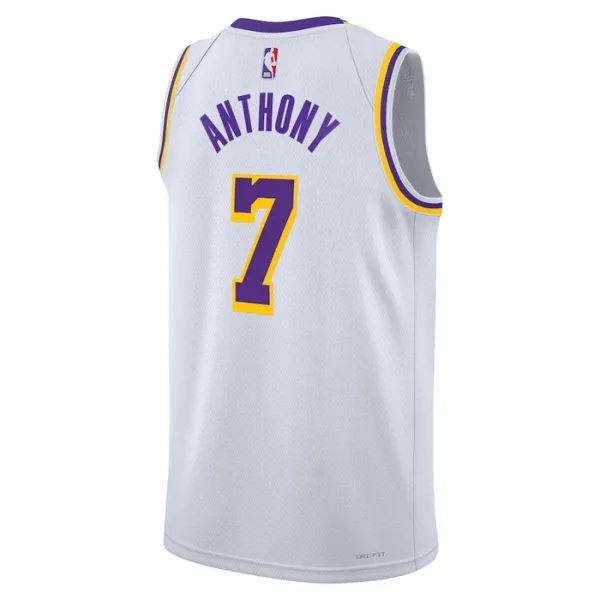 Nike Los Angeles Lakers Carmelo Anthony 7 Miesten Pelipaita Association Edition Swingman Valkoinen
