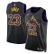 Nike Los Angeles Lakers Lebron James Miesten Pelipaita City Edition 2023-24 Swingman Musta