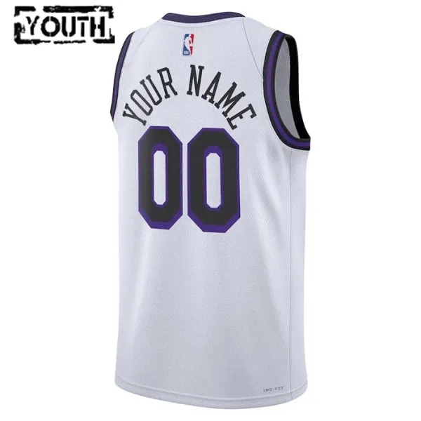 Nike Los Angeles Lakers Personoitava Lasten Pelipaita City Edition 2022-23 Swingman Valkoinen