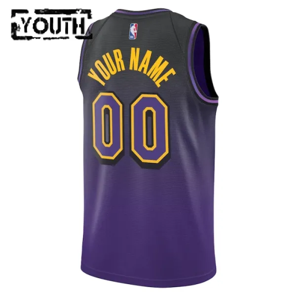 Nike Los Angeles Lakers Personoitava Lasten Pelipaita City Edition 2024-25 Swingman Violetti
