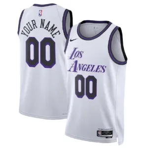 Nike Los Angeles Lakers Personoitava Miesten Pelipaita City Edition 2022-23 Swingman Valkoinen Nike Los Angeles Lakers Personoitava Miesten Pelipaita City Edition 2022-23 Swingman Valkoinen