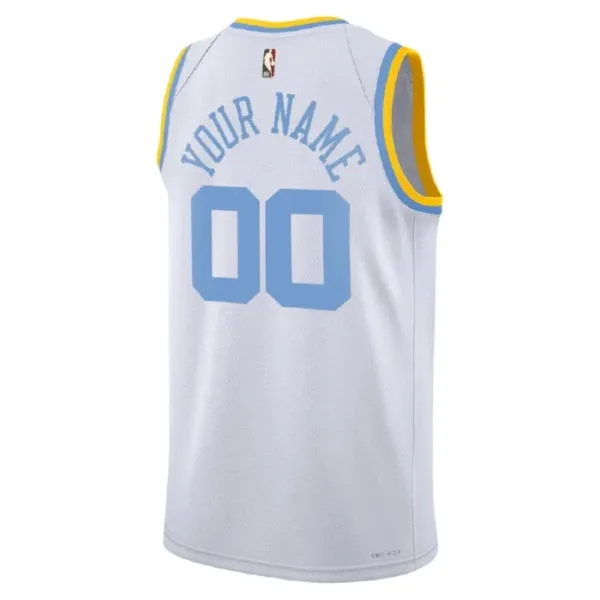Nike Los Angeles Lakers Personoitava Miesten Pelipaita Classic Edition 2022-23 Swingman Valkoinen