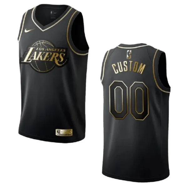 Nike Los Angeles Lakers Personoitava Miesten Pelipaita Golden Edition Swingman Musta Nike Los Angeles Lakers Personoitava Miesten Pelipaita Golden Edition Swingman Musta