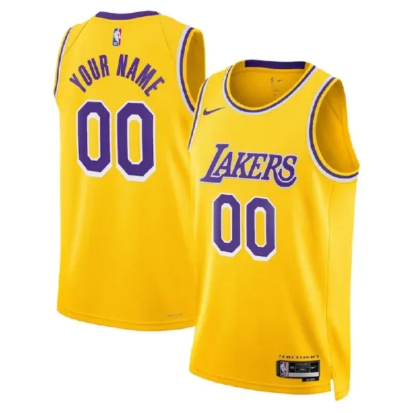 Nike Los Angeles Lakers Personoitava Miesten Pelipaita Icon Edition Swingman Keltainen Nike Los Angeles Lakers Personoitava Miesten Pelipaita Icon Edition Swingman Keltainen
