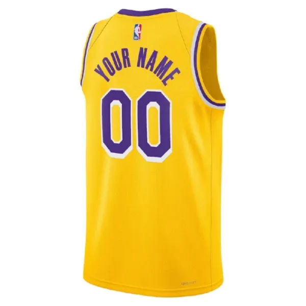 Nike Los Angeles Lakers Personoitava Miesten Pelipaita Icon Edition Swingman Keltainen