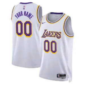 Nike Los Angeles Lakers Personoitava Miesten Pelipaita Icon Edition Swingman Valkoinen