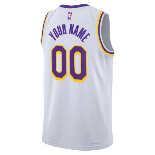 Nike Los Angeles Lakers Personoitava Miesten Pelipaita Icon Edition Swingman Valkoinen